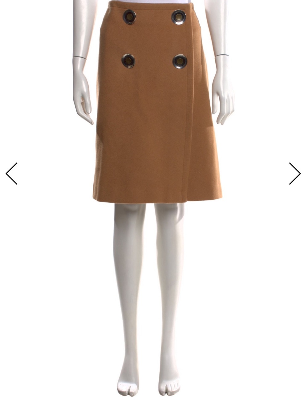Stella McCartney camel wrap skirt